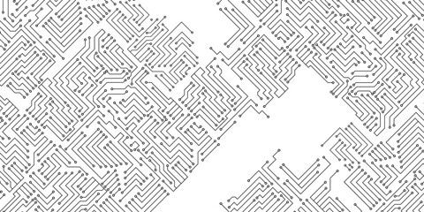 High tech technology geometric and connection system background