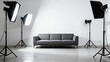 © huanghe - Studio sofa lighting setup
