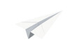 © Michael - White paper airplane on a transparent background. Concept for freedom, travel, communication, childhood, and new ideas