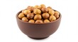 © Rio - 明るいスタジオ照明が優しく照らす清潔感あふれる白い背景の上素朴な茶色のボウルにぎっしり詰まった艶やかなヘーゼルナッツは丁寧にローストされ香ばしい風味が広がるヘルシーなライフスタイルを彩るコーヒータイムや製菓材料にも最適な栄養満点のおやつ. AI Generated