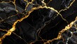© 4812 - Black Gold Marble Dramatic