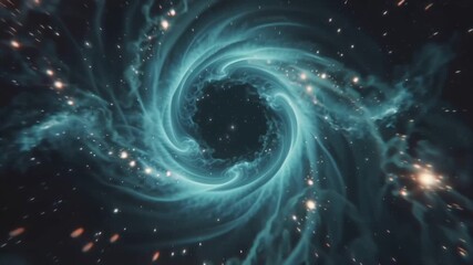 Wall Mural - Abstract Cosmic Swirl Mesmerizing Space Nebula Background for Science and Creativity