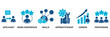 © Roronoa15 - Traineeship icon set vector illustration concept for apprenticeship on job training program with icon of applicant, work experience, skills, internship, career, and profession