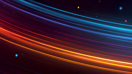 Wall Mural - Cosmic colorful focus line effect background. Stock Illustration