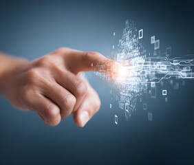 Finger Touching Digital Light
