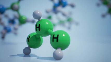 Vibrant molecular arrangement structural chemistry detail