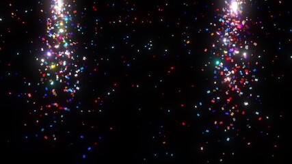 Wall Mural - shiny award winner glitter energy animation loop