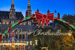 Christmas market on Rathausplatz in Vienna, holiday season