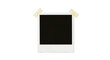 © Stock World - Blank instant photo frame with tape isolated on transparent background