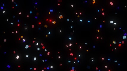 Wall Mural - intro confetti exploding particle transition reveal alpha matte