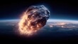 © Madu - Asteroid impact, fiery trail, Earth's atmosphere