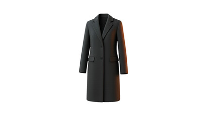 Wall Mural - Transparent black women's coat for e-commerce and sales 