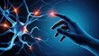 © Furqan - Exploring the brain's neural networks with delicate touch in a futuristic medical illustration concept