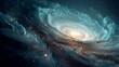 © Sawali - A breathtaking cosmic spiral of luminous stars and swirling nebulae illuminates the vast, mysterious expanse of deep space, showcasing celestial grandeur and vibrant cosmic formations.