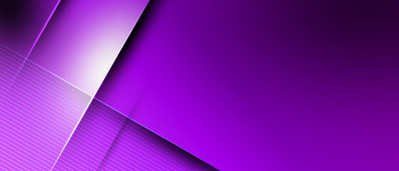 Wall Mural - dark purple abstract background with modern light effects and realistic shadows