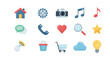 © samback - Collection of flat design icons representing various concepts and services.