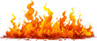 © osagvsa - Fierce fire flame bonfire illustration. Burning hot, isolated element