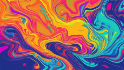 Wall Mural - colorful fluid abstract design background