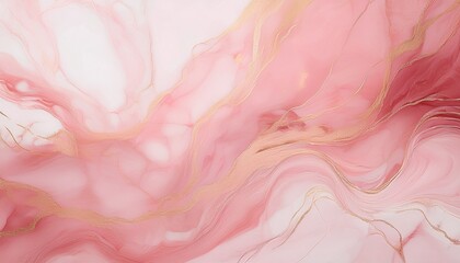 Canvas Print - soft pink marble background with gentle rose gold veining subtle pastel tones feminine and sophisticated design