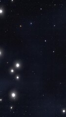 Wall Mural - Shining celestial bodies in dark space abstract concept