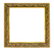 © AlenKadr - Ornate gold antique picture frame with transparent background