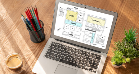 Website design software provide modish template for online retail business and e-commerce