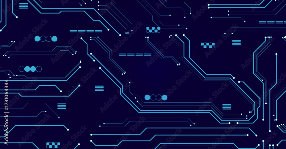 Digital Circuit Board Technology Background Stock Vector | Adobe Stock