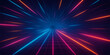 © DreamLoom - Bright, colorful abstract light bursts glow like a laser star explosion design on a black background, creating an energetic pattern with a disco shine