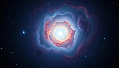 Wall Mural - Distant galaxies and nebulae fill the cosmic expanse, pattern, mystery