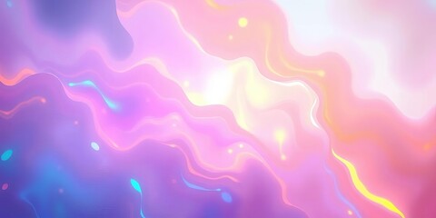 Wall Mural - Shimmering, opal-like gradients flow across the frame, exhibiting vibrant, shifting hues,  illustration,  multicolored