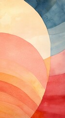 Wall Mural - Sunrise abstract shape art.