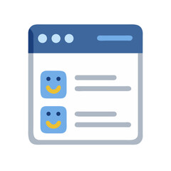 Social media interface design, user profiles, network communication concept