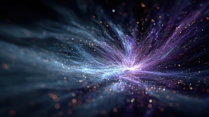 Wall Mural - Abstract Powerful Energy Wave in Blue and Purple Colors