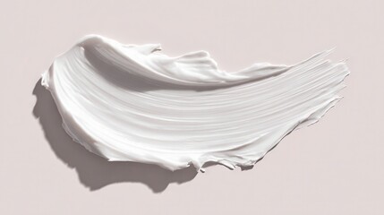 Wall Mural - Luxurious White Creamy Texture on Soft Background in Macro Shot