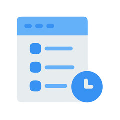 Scheduled tasks management with modern design and icon style