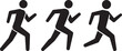 © RR Design - Three running figures silhouette
