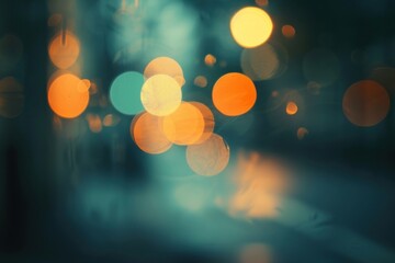 Wall Mural - City light boke lighting outdoors night.