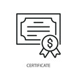 © Abbasy  Kautsar - Certificate thin line vector icons.