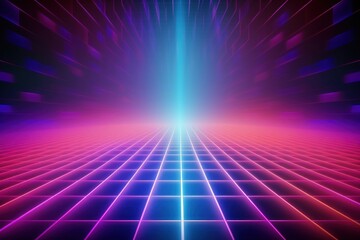 Wall Mural - Retrowave halloween concept backgrounds abstract purple.
