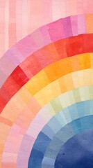 Wall Mural - Rainbow abstract pattern shape.
