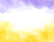 © Nirmala - Abstract watercolor background with soft purple and yellow hues