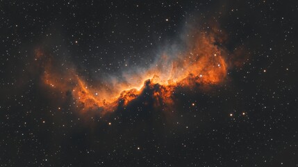 Wall Mural - A stunning cosmic vista captured in vibrant colors. The swirling nebula showcases the beauty of space. Explore the mysteries of the universe. Generative AI