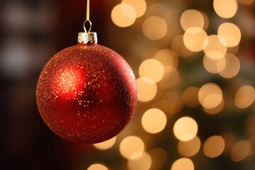 Wall Mural - Christmas tree ornament illuminated celebration.