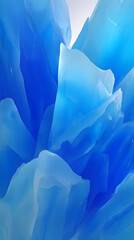 Wall Mural - ice crystal patterns with sharp edges reflecting light to create a cold and striking abstract background effect