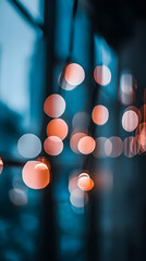 Wall Mural - light spots on a dark background creating a bokeh effect that adds elegance and a dreamy atmosphere to visuals