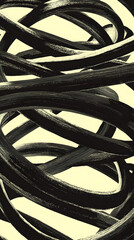 Wall Mural - scribble lines in black layered over light backgrounds creating expressive and abstract modern art textures