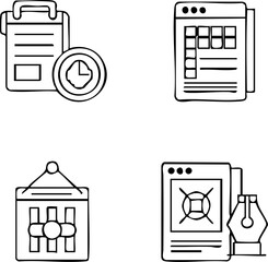 Creative Design and Development Line Icons.