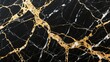 © Errada - black marble texture with gold veins background