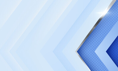 Wall Mural - Blue abstract background with geometric blue stripes and modern technology design