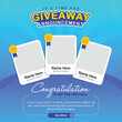 © Freshcare - Giveaway winner announcement social media post banner template